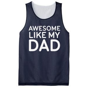 Awesome Like My Dad Girl Dad Father & Daughter Mesh Reversible Basketball Jersey Tank