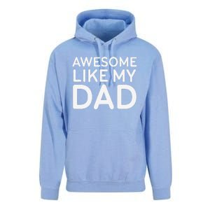 Awesome Like My Dad Girl Dad Father & Daughter Unisex Surf Hoodie