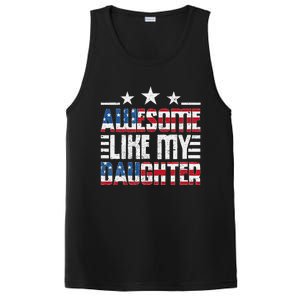 Awesome Like My Daughter FatherS Day From Daughter Usa Flag PosiCharge Competitor Tank