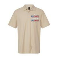 Awesome Like My Daughter FatherS Day From Daughter Usa Flag Softstyle Adult Sport Polo