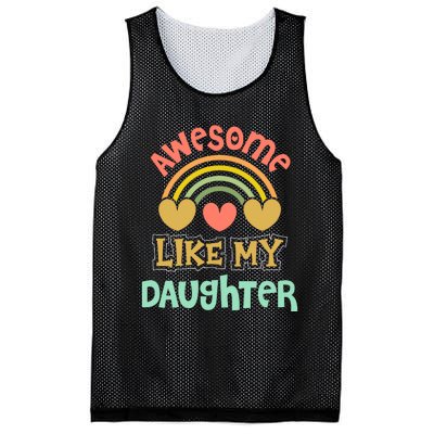 Awesome Like My Daughter Funny Mesh Reversible Basketball Jersey Tank