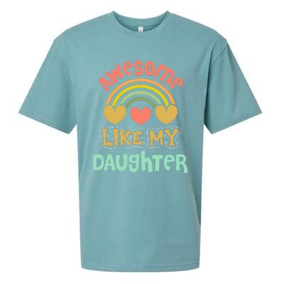 Awesome Like My Daughter Funny Sueded Cloud Jersey T-Shirt