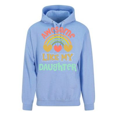 Awesome Like My Daughter Funny Unisex Surf Hoodie