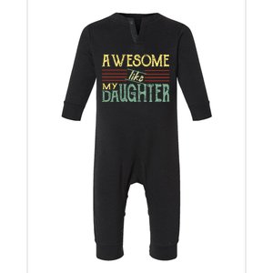 Awesome Like My Daughter Men Funny Infant Fleece One Piece