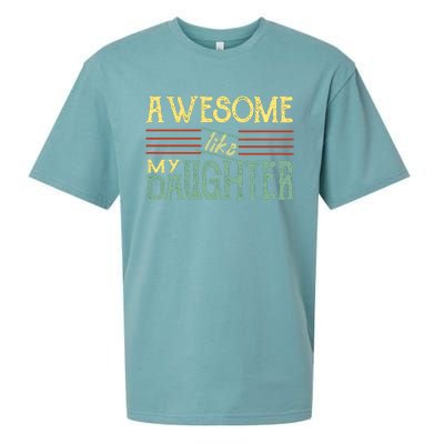 Awesome Like My Daughter Men Funny Sueded Cloud Jersey T-Shirt