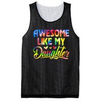 Awesome Like My Daughter Funny Gift Fathers Day Dad Tie Dye Mesh Reversible Basketball Jersey Tank