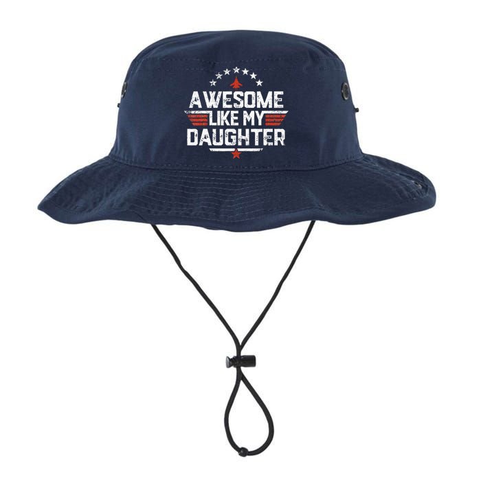 Awesome Like My Daughter Funny Dad Birthday Father's Day Legacy Cool Fit Booney Bucket Hat