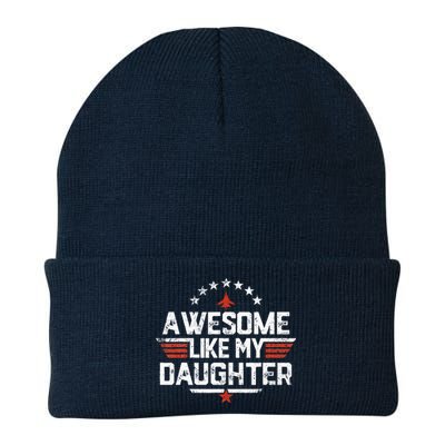 Awesome Like My Daughter Funny Dad Birthday Father's Day Knit Cap Winter Beanie