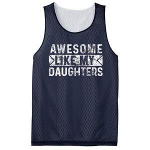 Awesome Like My Daughters Parents Day Family From Daughter Mesh Reversible Basketball Jersey Tank