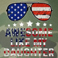 Awesome Like My Daughter Funny Father's Day & 4th Of July Legacy Tie Dye Trucker Hat