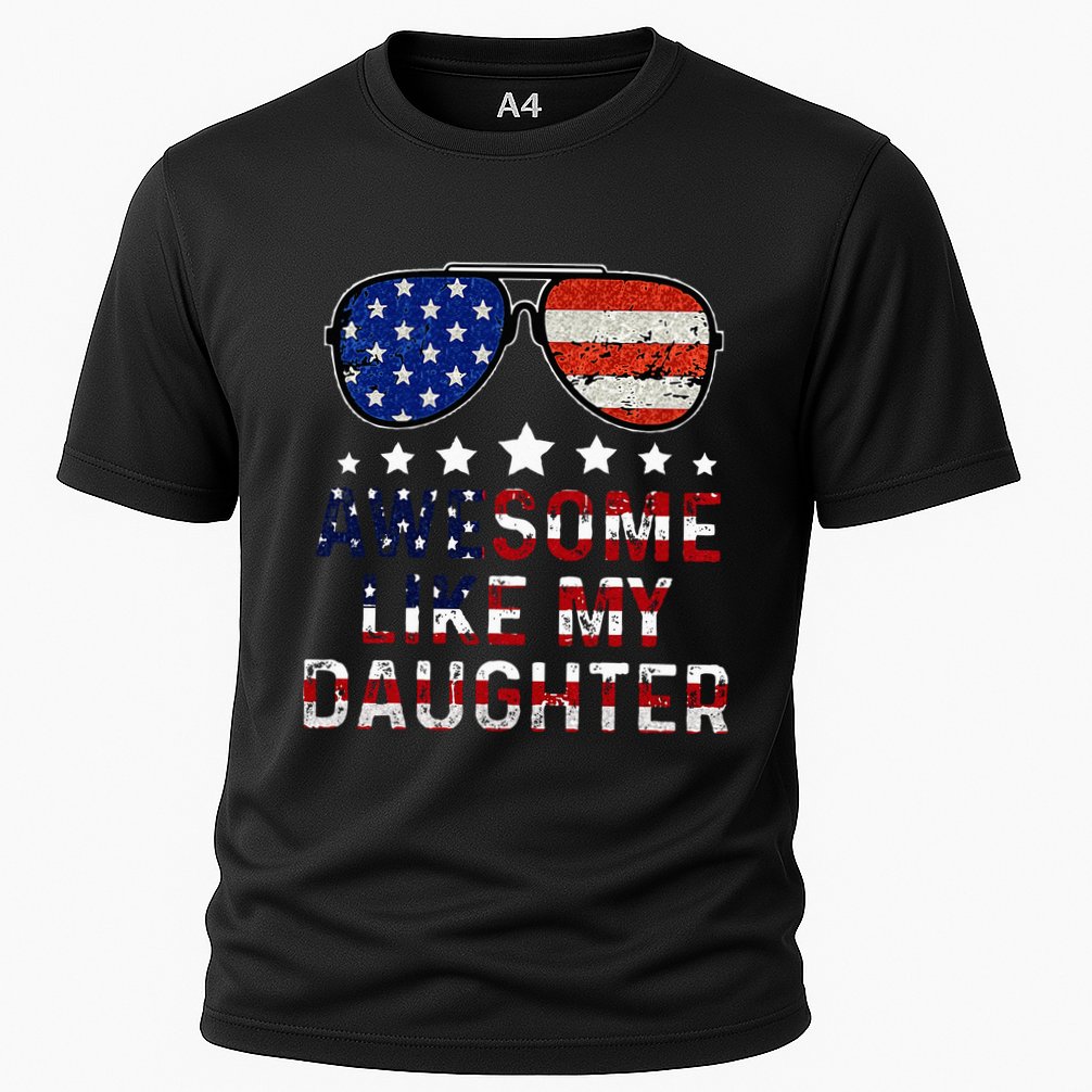 Awesome Like My Daughter Funny Father's Day & 4th Of July Performance Shirt