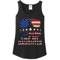 Awesome Like My Daughter Funny Father's Day & 4th Of July Ladies Essential Tank