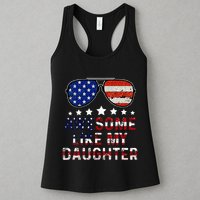 Awesome Like My Daughter Funny Father's Day & 4th Of July Womens Tank Top