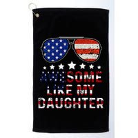 Awesome Like My Daughter Funny Father's Day & 4th Of July Golf Towel