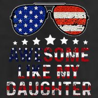 Awesome Like My Daughter Funny Father's Day & 4th Of July Golf Towel