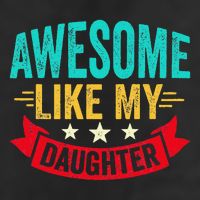 Awesome Like My Daughter Man Dad Funny Fathers Day Adult Drive Performance Visor