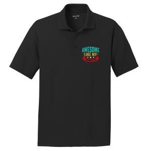 Awesome Like My Daughter Man Dad Funny Fathers Day PosiCharge RacerMesh Polo