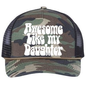 Awesome Like My Daughter T Retro Rope Trucker Hat Cap