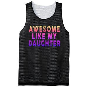 Awesome Like My Daughter Boy Girl Funny Mesh Reversible Basketball Jersey Tank