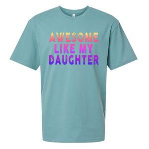 Awesome Like My Daughter Boy Girl Funny Sueded Cloud Jersey T-Shirt