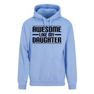 Awesome Like My Daughter Funny Mom Dad Unisex Surf Hoodie