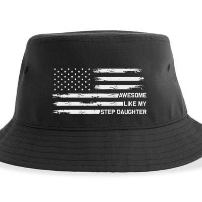 Awesome Like My Step Daughter Fathers Day Dad Joke Sustainable Bucket Hat