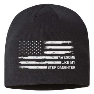 Awesome Like My Step Daughter Fathers Day Dad Joke Sustainable Beanie