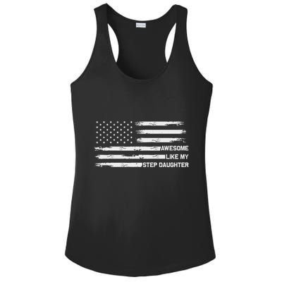 Awesome Like My Step Daughter Fathers Day Dad Joke Ladies PosiCharge Competitor Racerback Tank