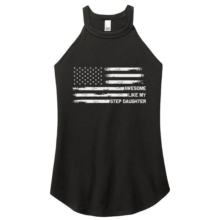 Awesome Like My Step Daughter Fathers Day Dad Joke Women's Perfect Tri Rocker Tank