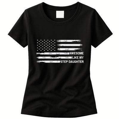 Awesome Like My Step Daughter Fathers Day Dad Joke Womens T-Shirt