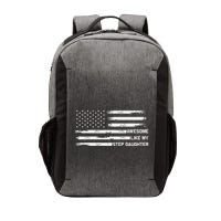 Awesome Like My Step Daughter Fathers Day Dad Joke Vector Backpack