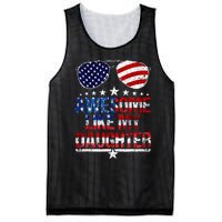 Awesome Like My Daughter Funny Father's Day & 4th Of July Mesh Reversible Basketball Jersey Tank