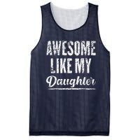 Awesome Like My Daughter Funny Father's Day Mesh Reversible Basketball Jersey Tank