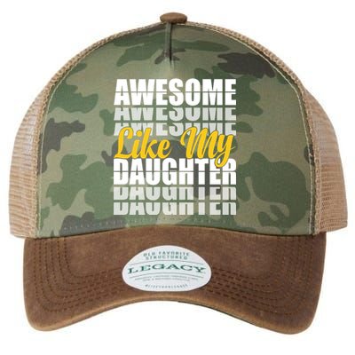 Awesome Like My Daughter T Shrit Legacy Tie Dye Trucker Hat