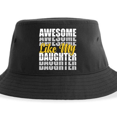 Awesome Like My Daughter T Shrit Sustainable Bucket Hat