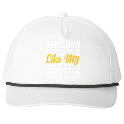 Awesome Like My Daughter T Shrit Snapback Five-Panel Rope Hat