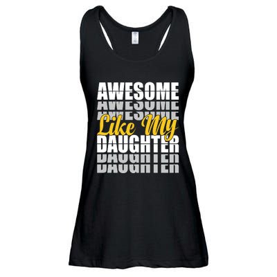 Awesome Like My Daughter T Shrit Ladies Essential Flowy Tank