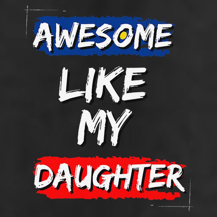 Awesome Like My Daughter Gifts Man Funny Fathers Day Dad 7 Panel Mesh Trucker Snapback Hat