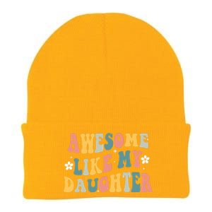 Awesome Like My Daughter Funny Mothers Fathers Day Mom Dad Knit Cap Winter Beanie