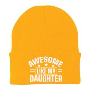 Awesome Like My Daughter FatherS Day Dad Knit Cap Winter Beanie