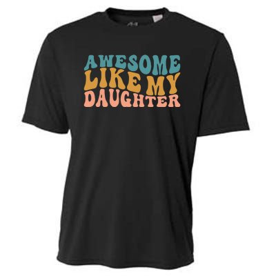 Awesome Like My Daughter Wavy Cooling Performance Crew T-Shirt