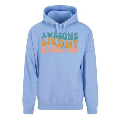 Awesome Like My Daughter Wavy Unisex Surf Hoodie