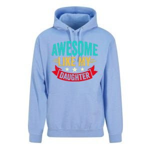 Awesome Like My Daughter Man Dad Funny Fathers Day Unisex Surf Hoodie