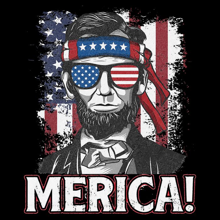 Abraham Lincoln Merica USA American Flag 4th of July City Backpack