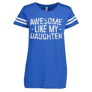 Awesome Like My Daughter Fathers Day Enza Ladies Jersey Football T-Shirt