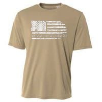 Awesome Like My Daughter 4th Of July FatherS Day Usa Flag Cooling Performance Crew T-Shirt