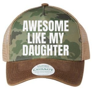 Awesome Like My Daughter FatherS Day Gift Dad Legacy Tie Dye Trucker Hat