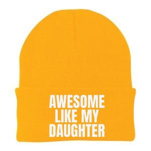 Awesome Like My Daughter FatherS Day Gift Dad Knit Cap Winter Beanie