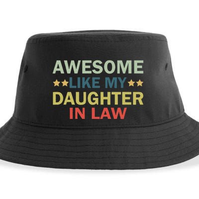 Awesome Like My Daughter In Law Family Lovers Retro Vintage Sustainable Bucket Hat