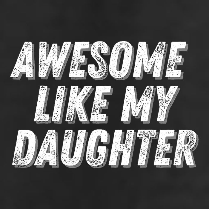 Awesome Like My Daughter Funny Present Fathers Mothers Day 7 Panel Mesh Trucker Snapback Hat